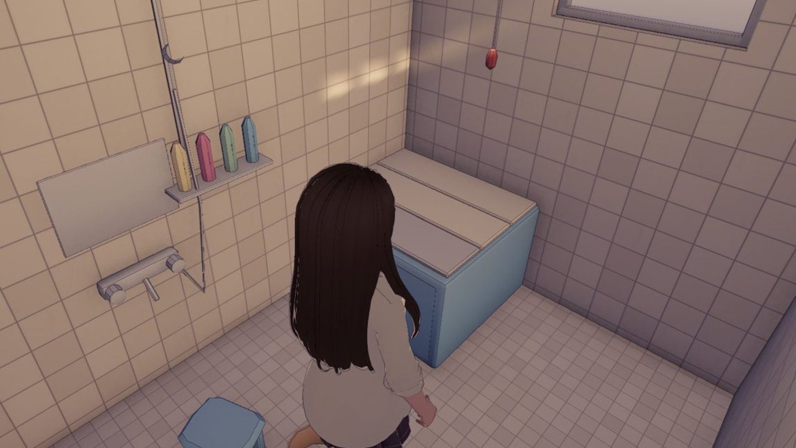 The bathroom.